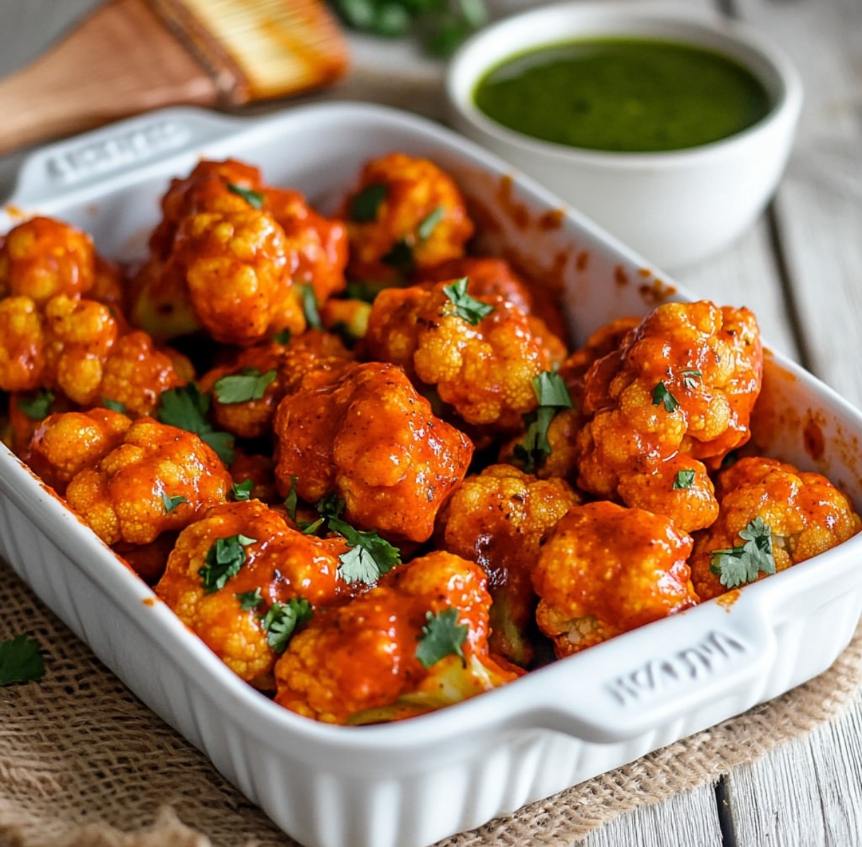 Spicy Red Curry Cauliflower Wings