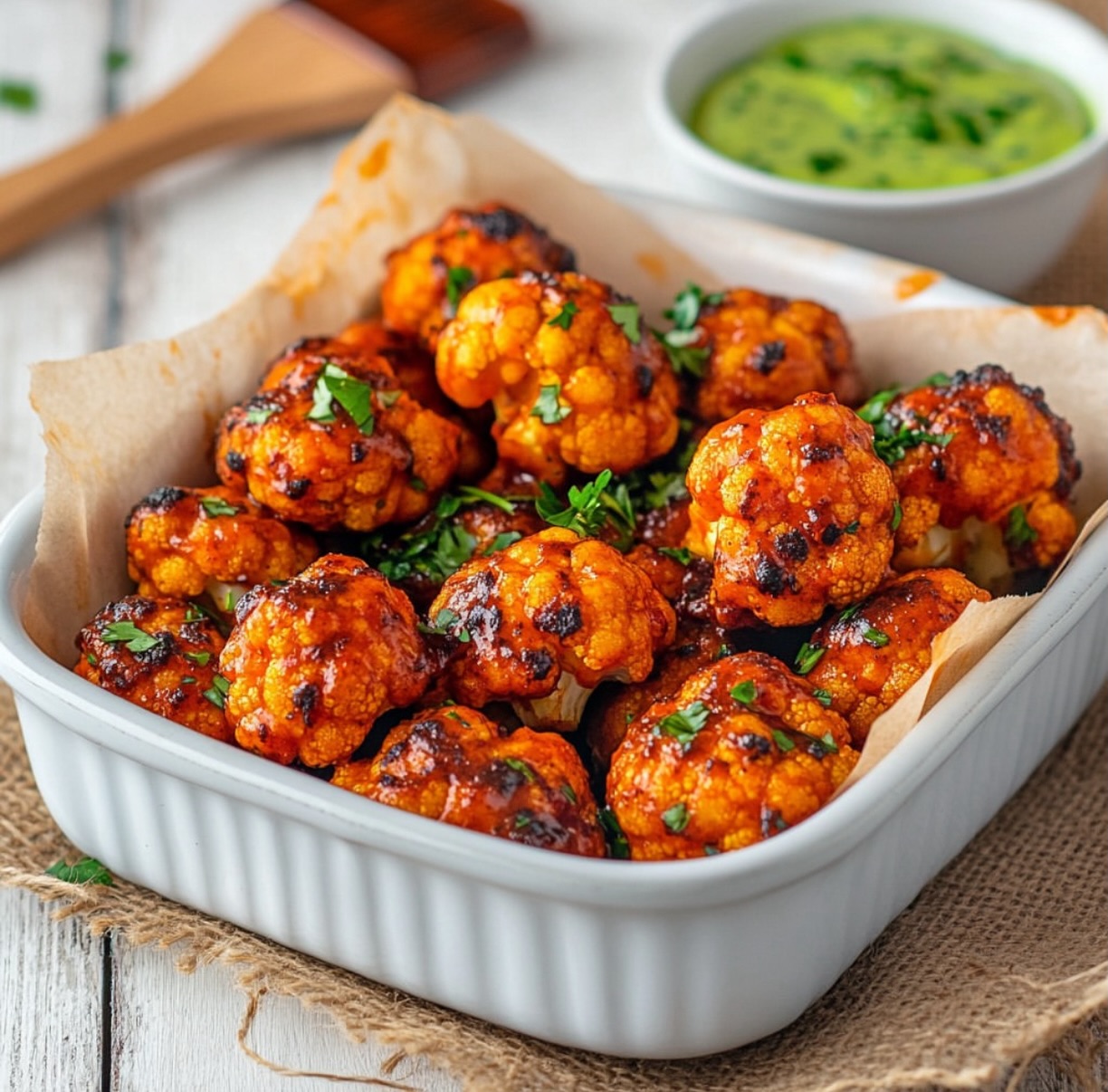 Spicy Red Curry Cauliflower Wings