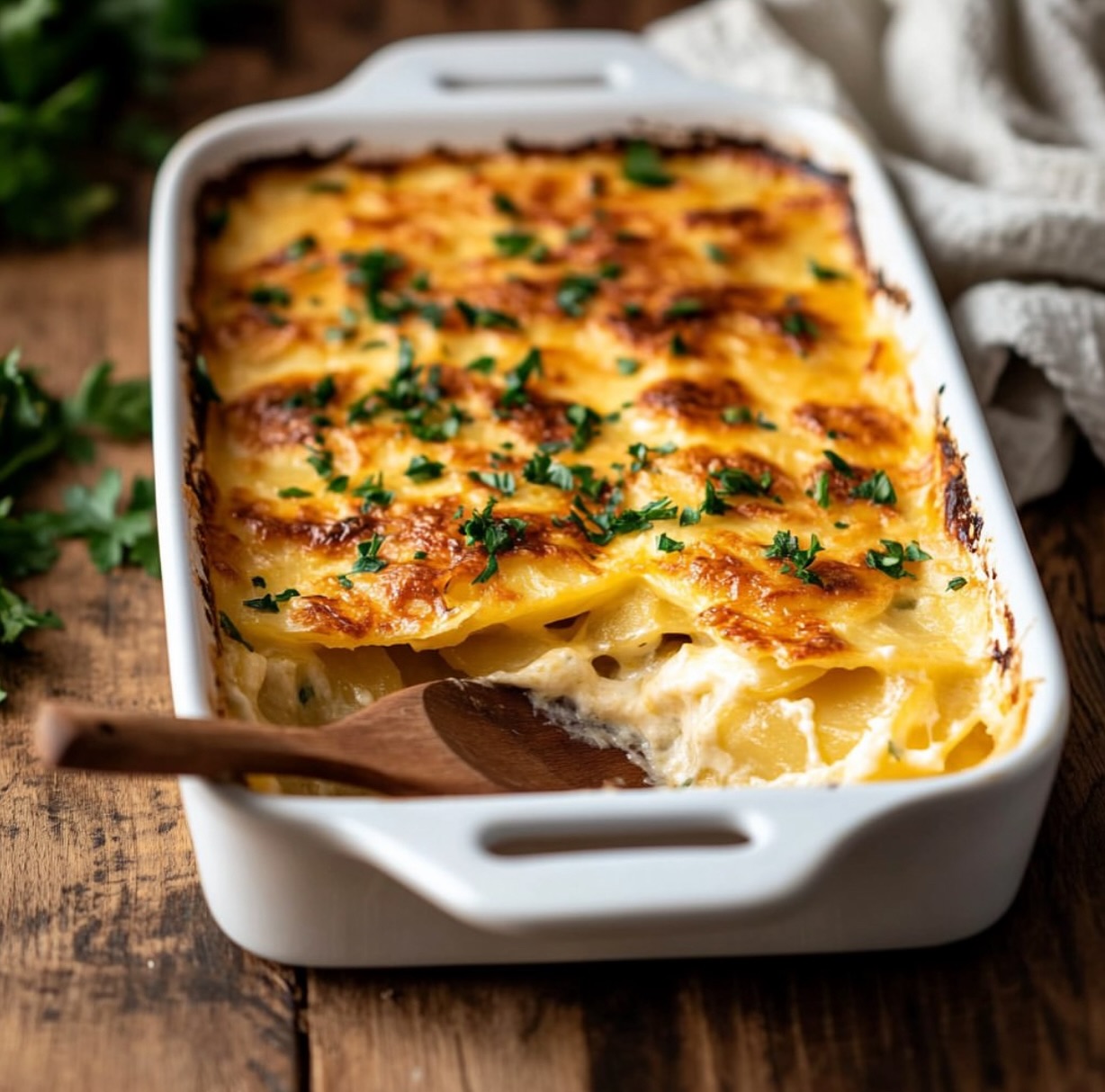 Vegan Scalloped Potatoes with Cashew Sauce