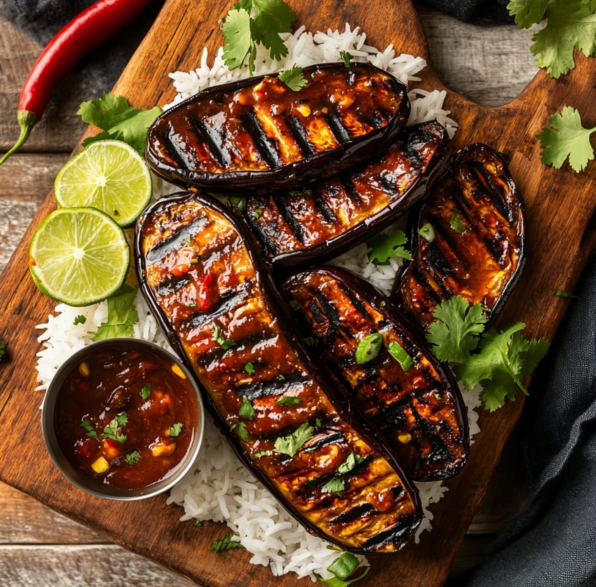 Jamaican Jerk Grilled Eggplant