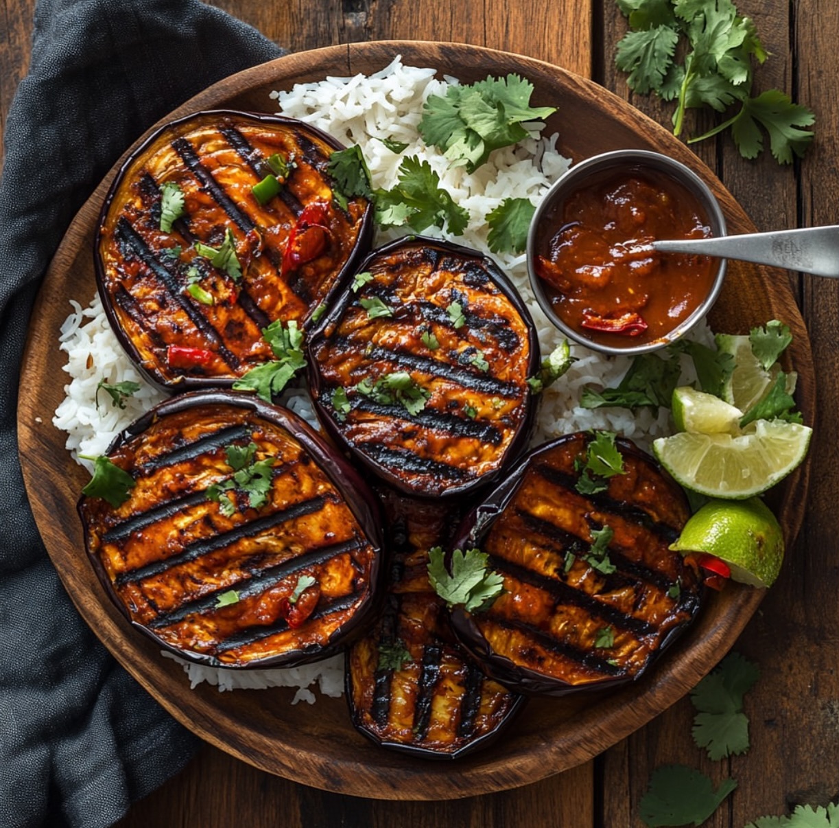 Jamaican Jerk Grilled Eggplant