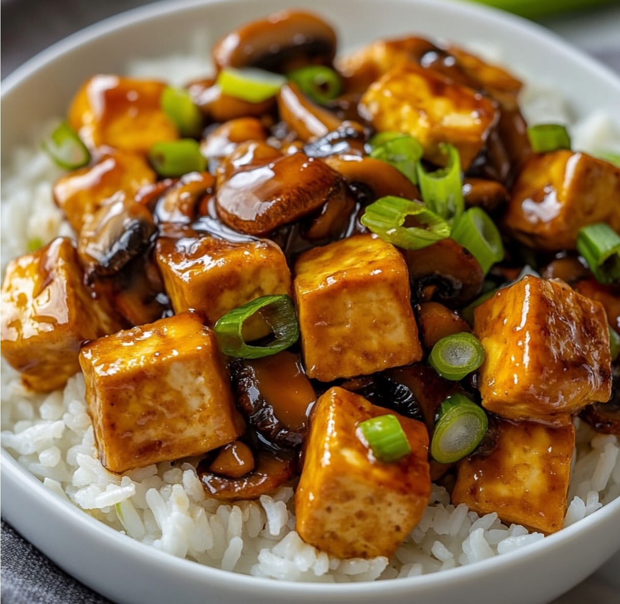 Sweet and Sour Crispy Orange Tofu