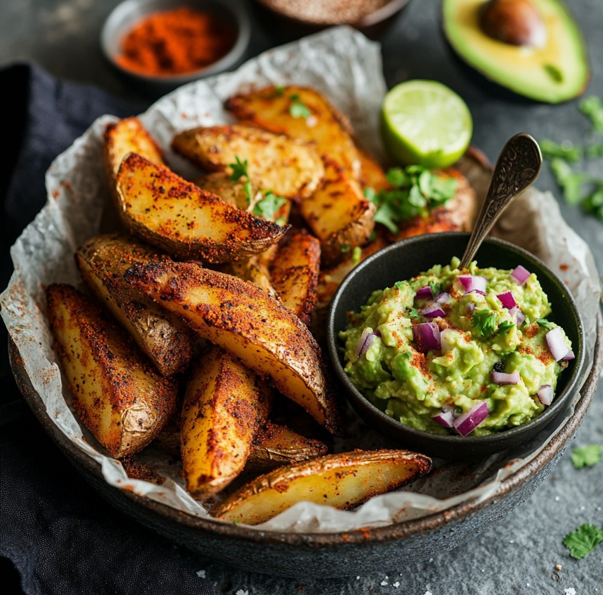 Cheesy Chili Baked Potato Fries