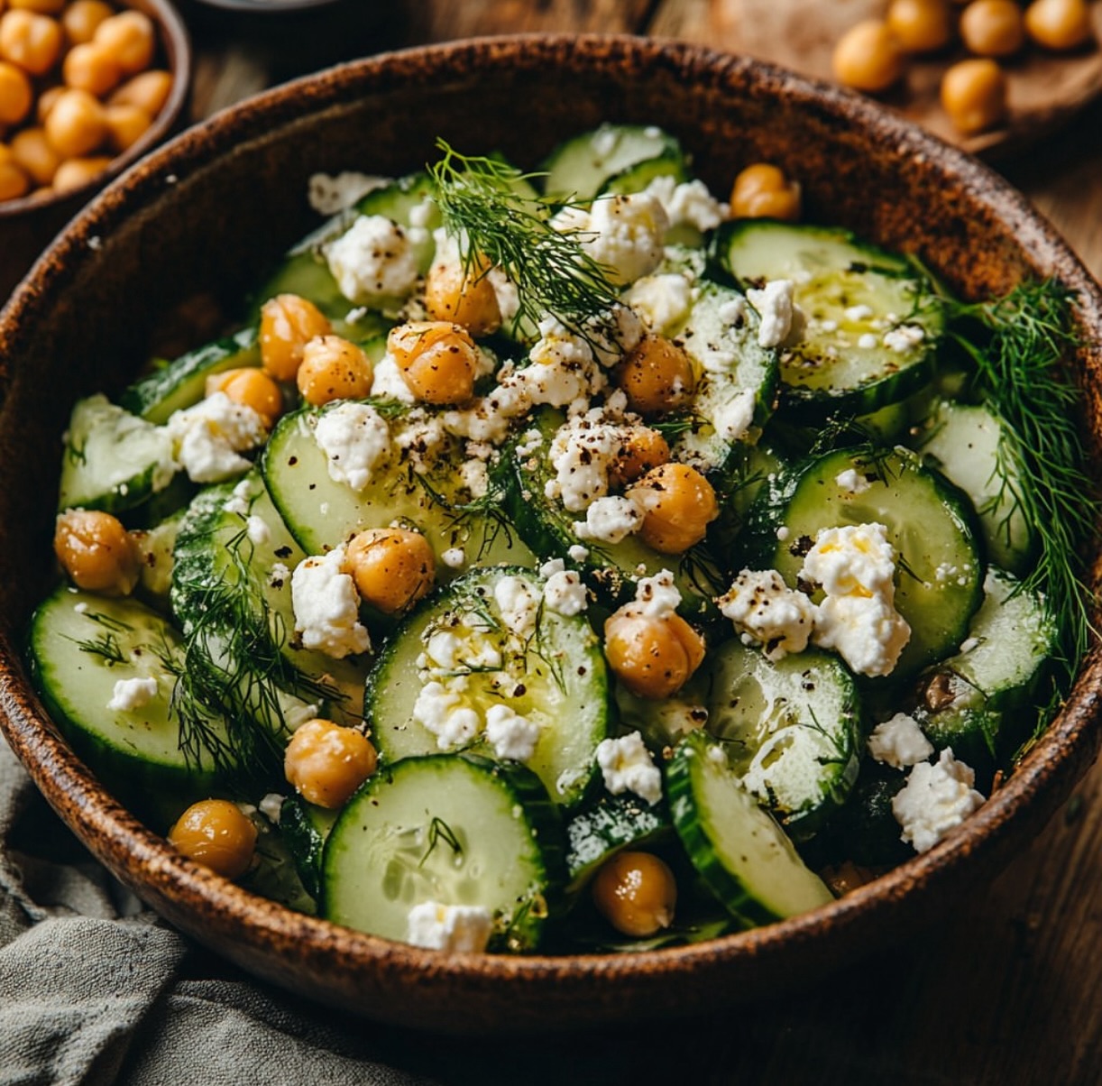 Cucumber Salad with Fresh Dill and Mint