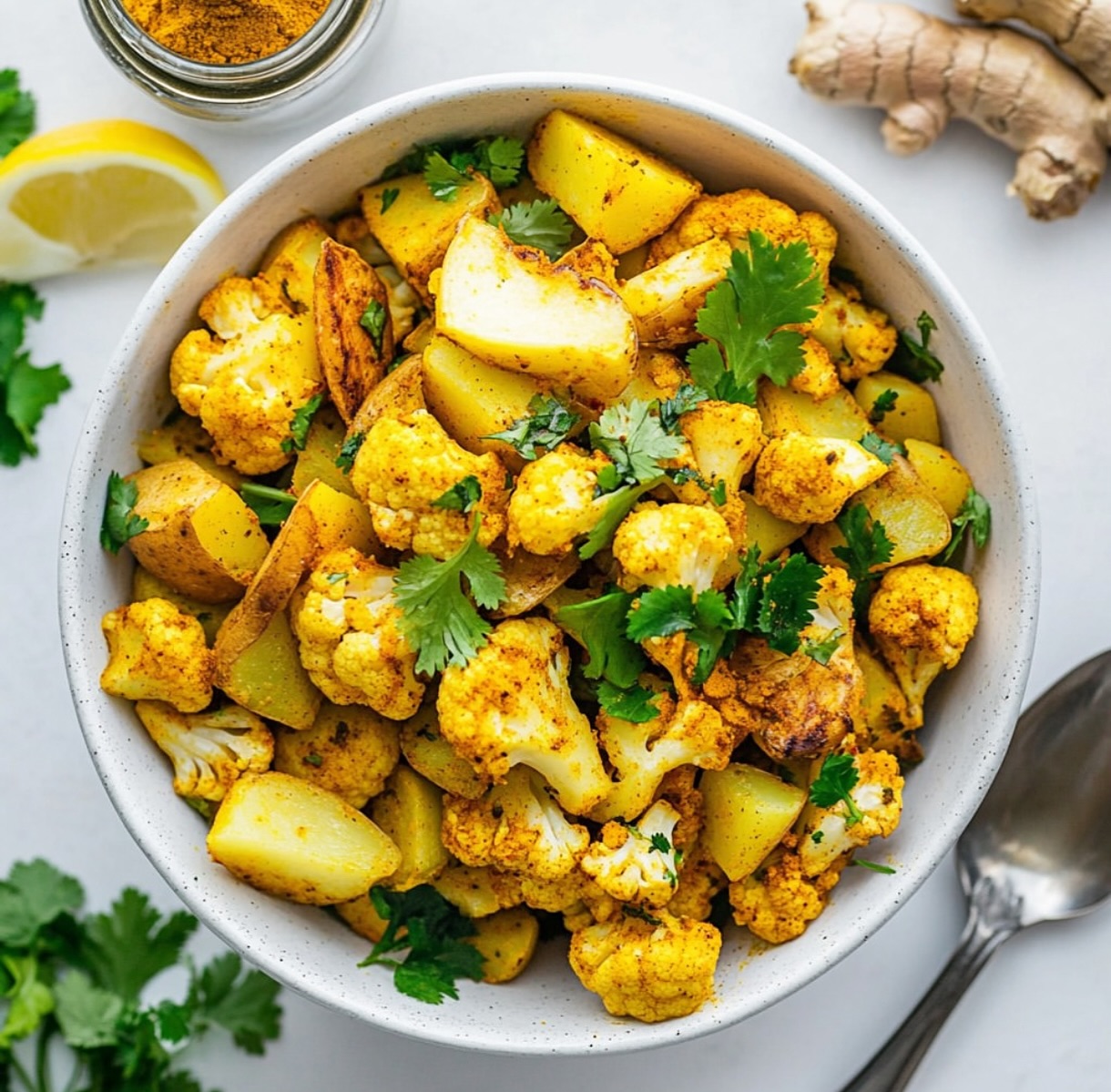Potato and Cauliflower Curry
