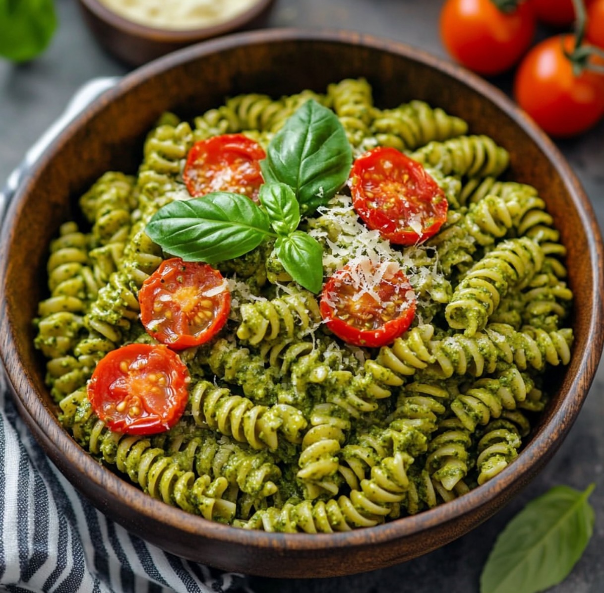 Creamy Vegan Pesto Pasta