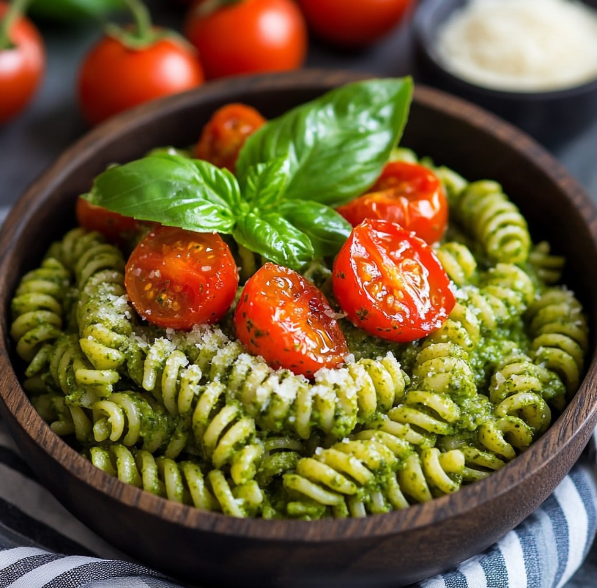 Creamy Vegan Pesto Pasta
