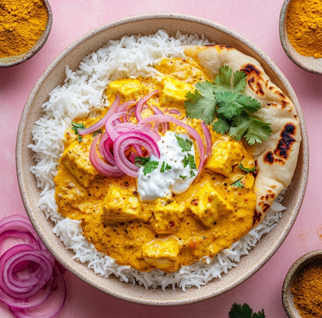 Creamy Vegan Tofu Cauliflower Curry
