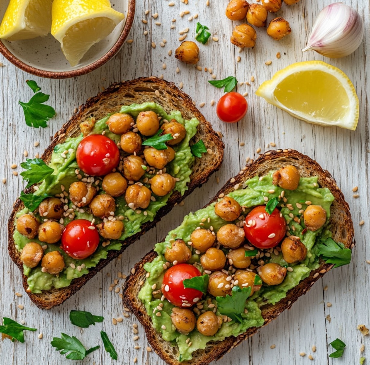 Simple Vegan Avocado Tahini Spread