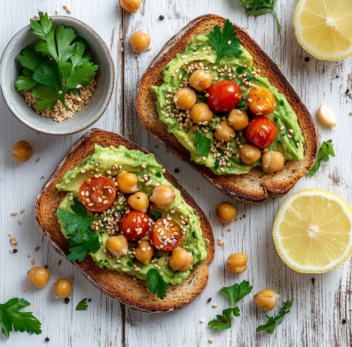 Simple Vegan Avocado Tahini Spread