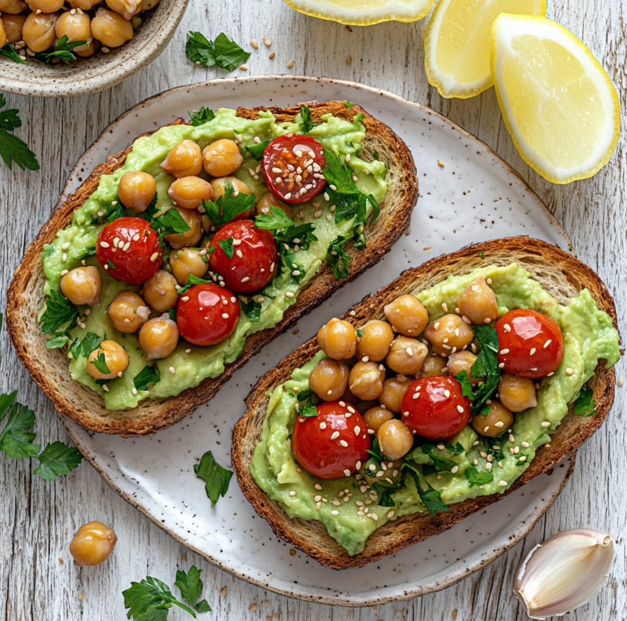 Simple Vegan Avocado Tahini Spread