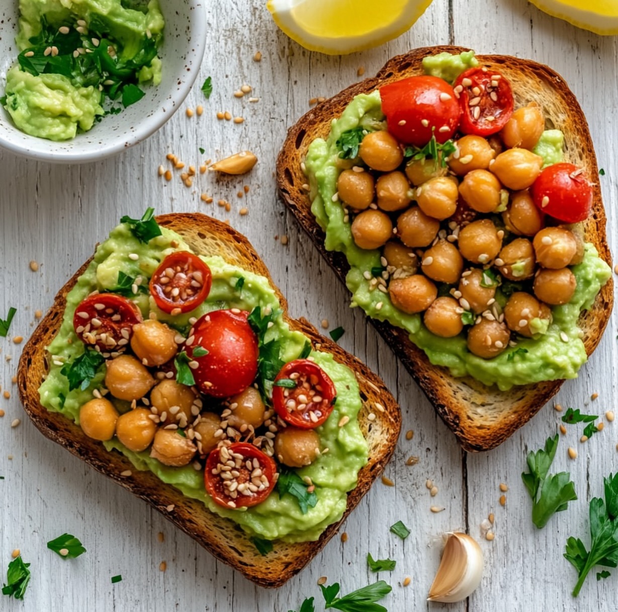 Simple Vegan Avocado Tahini Spread