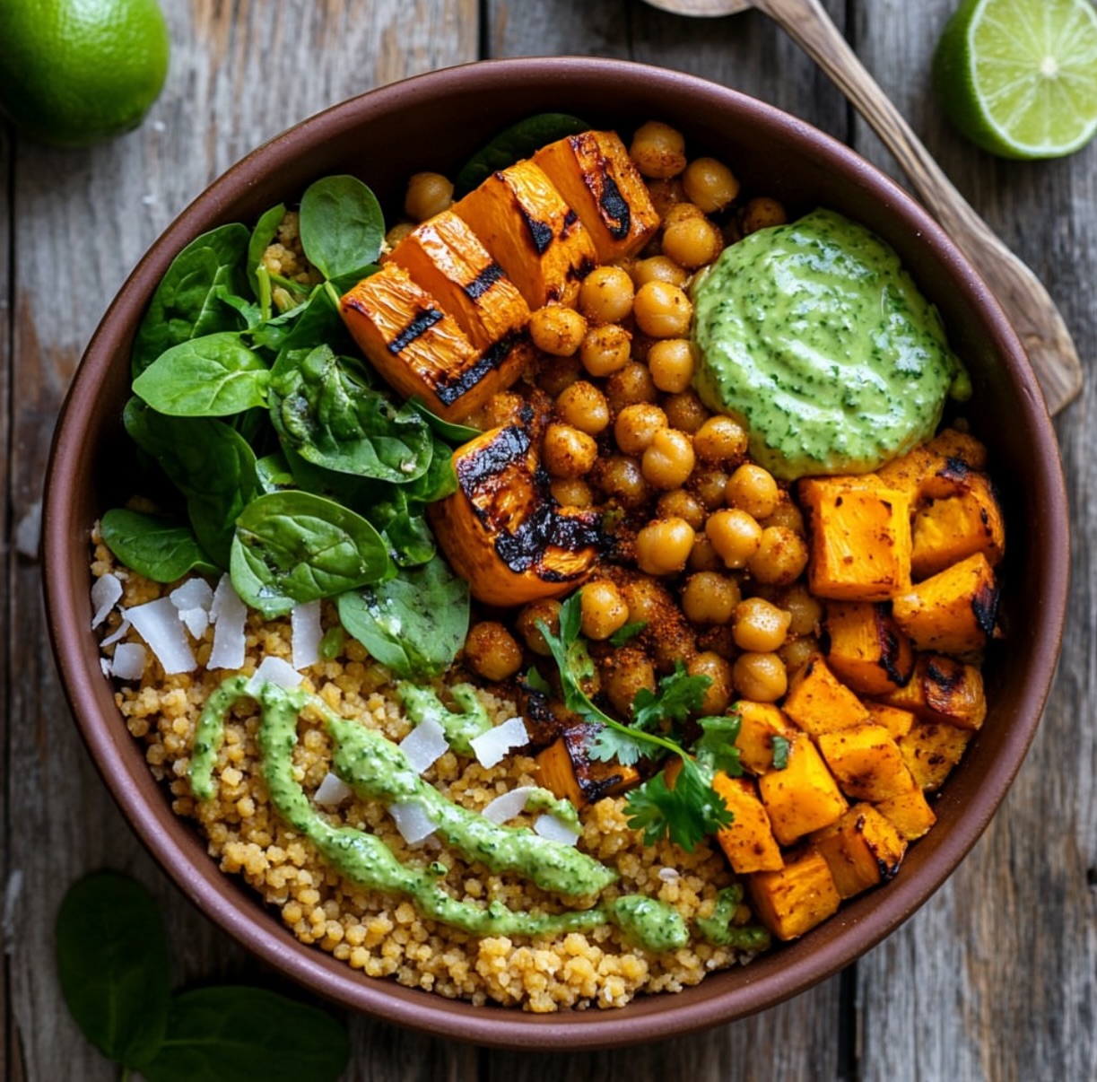Coconut Millet Bowls with Roasted Vegetables