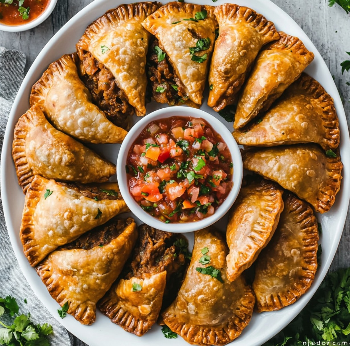 Vegan Empanadas with Potato and Lentil Filling