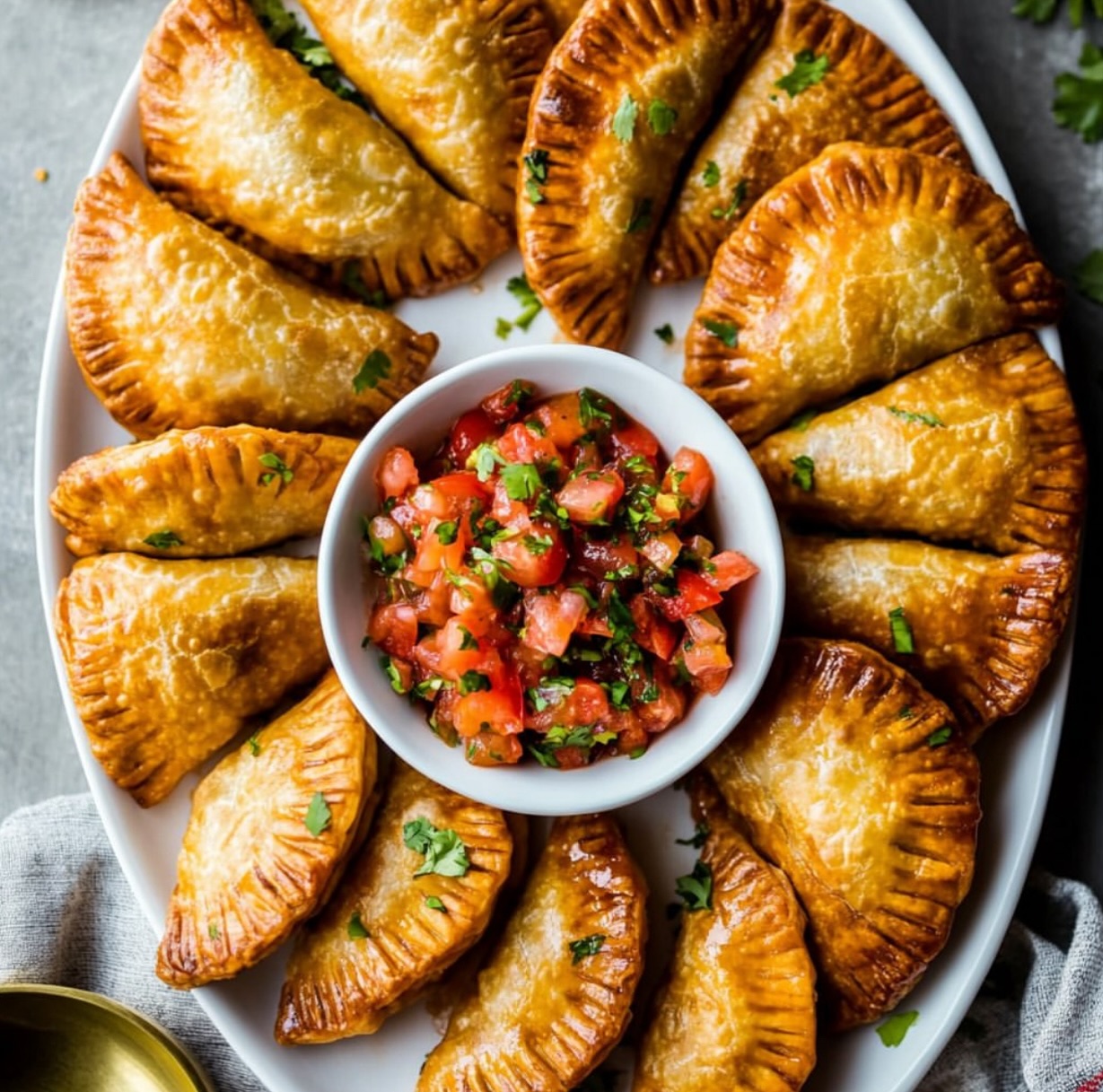 Vegan Empanadas with Potato and Lentil Filling
