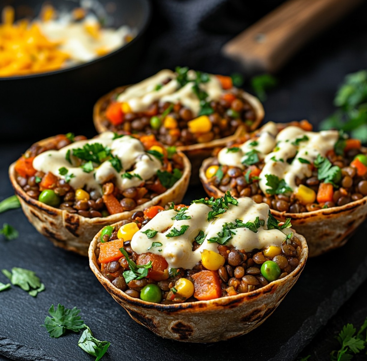 Easy Homemade Vegan Taco Cups