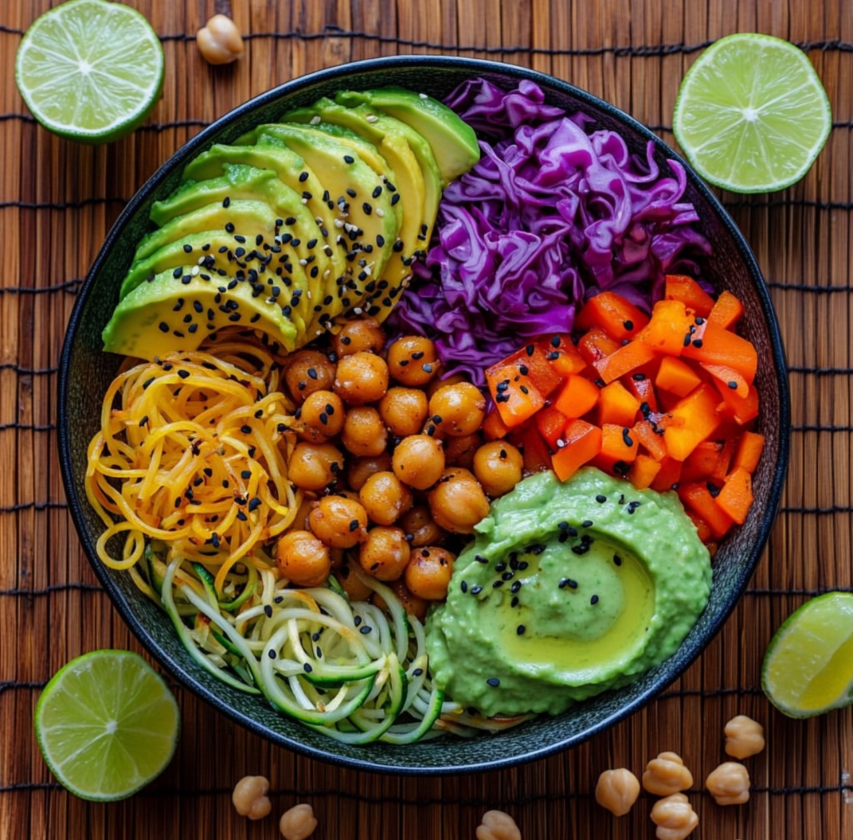 Vegan Buddha Bowl with Avocado Dressing