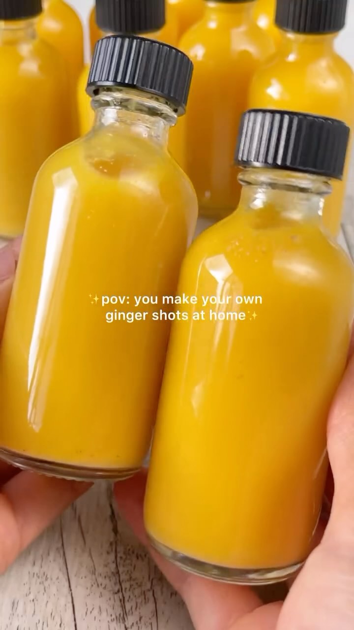 Ginger Lemon and Orange Shots