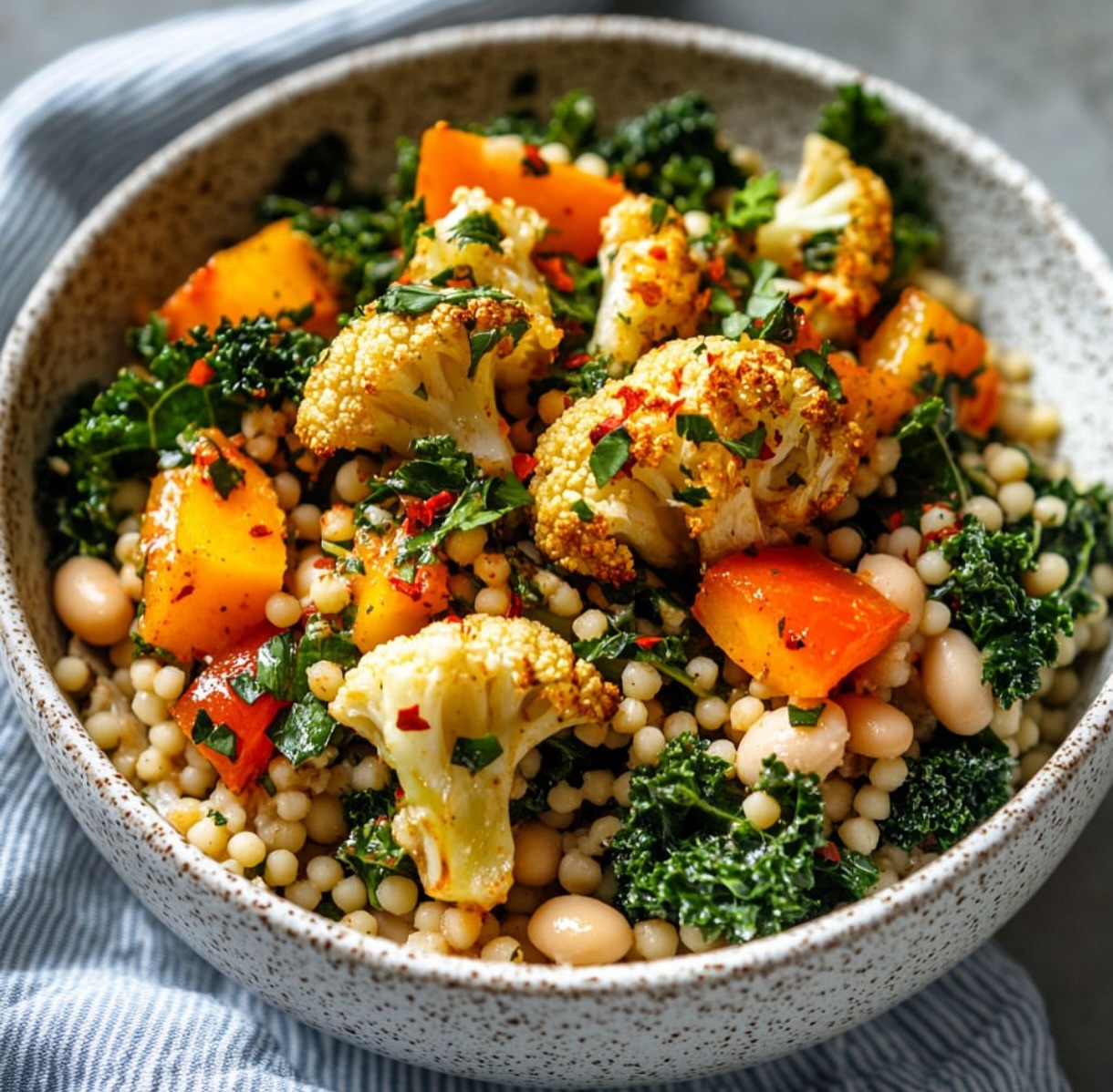 Cauliflower and Bean Skillet