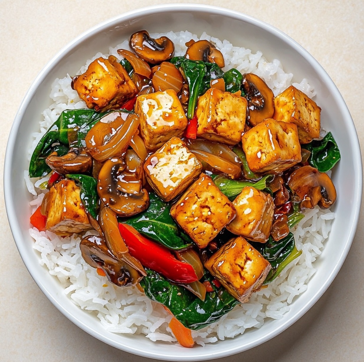 Tofu and Seitan Stir-Fry