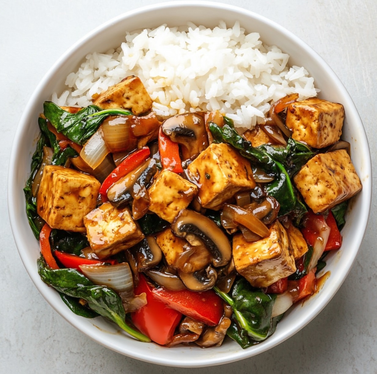 Tofu and Seitan Stir-Fry