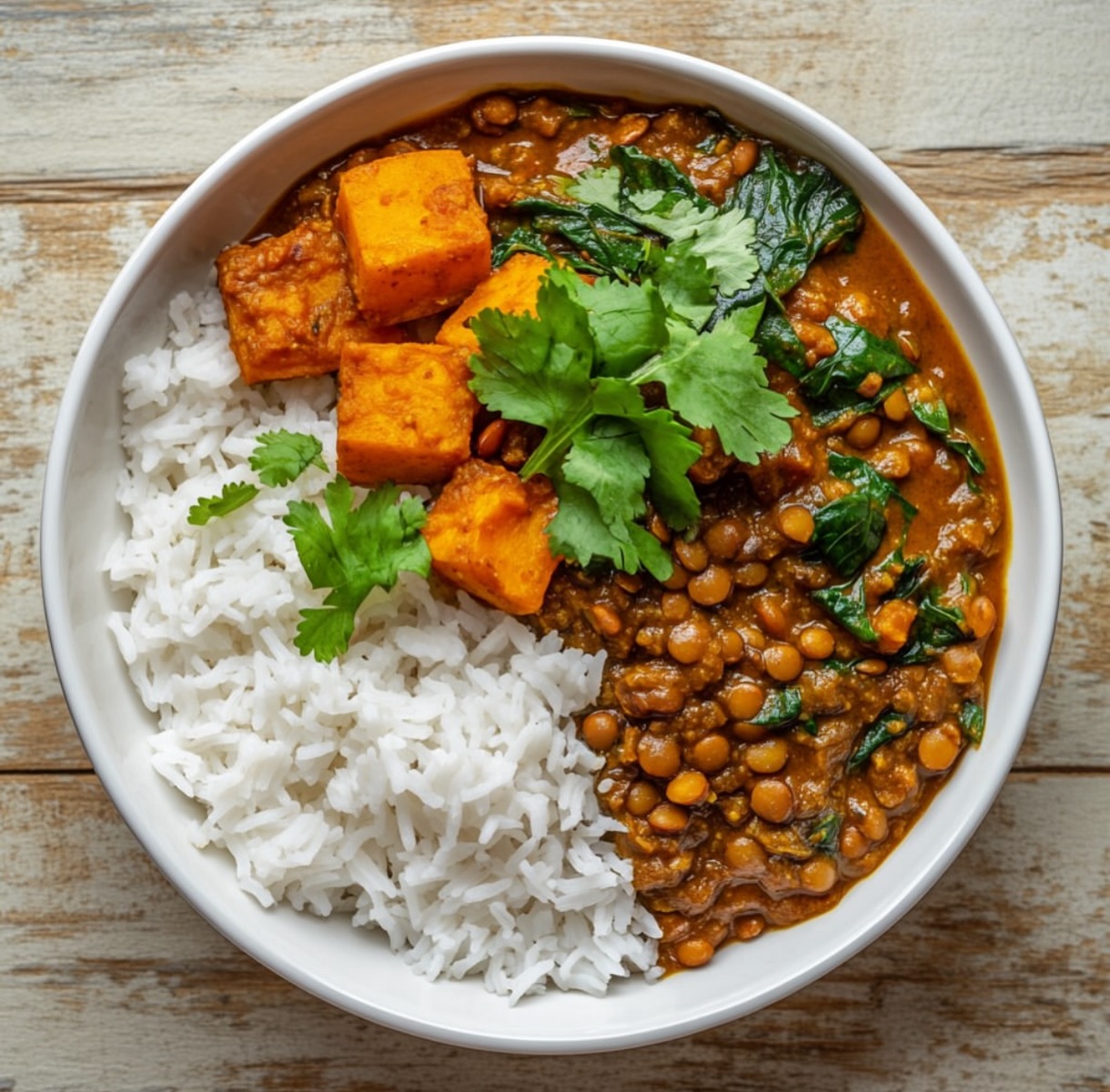 15-Minute Lentil Vegetable Curry