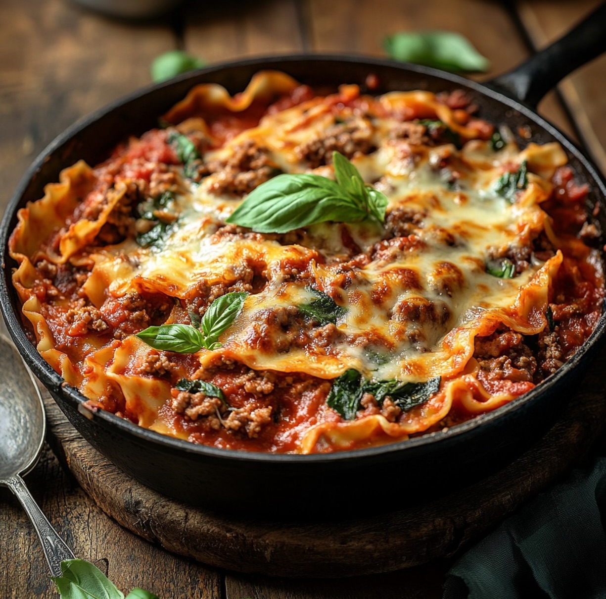 Vegan Beefy Skillet Lasagna