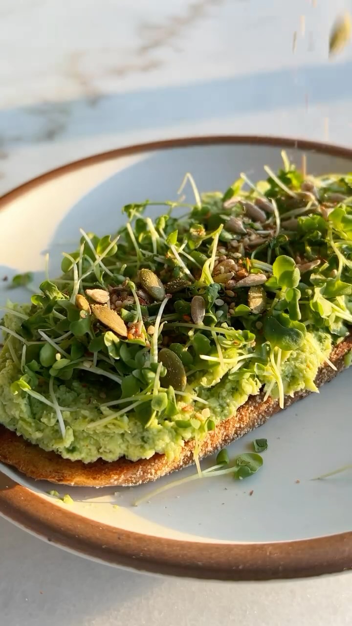 Pickled Jalapeno Edamame Toast