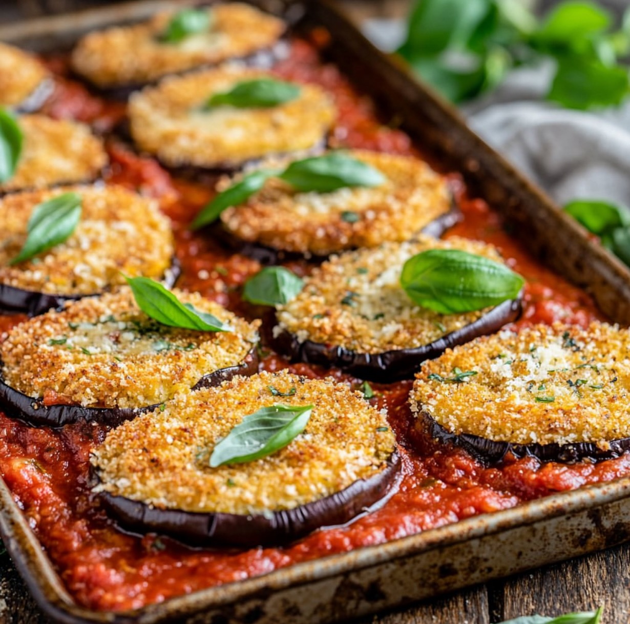 Vegan Eggplant Parmesan