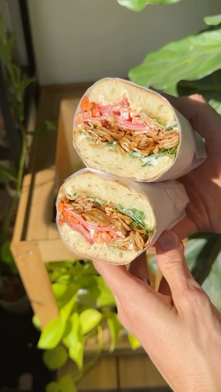 Crispy Shaved Tofu Sando