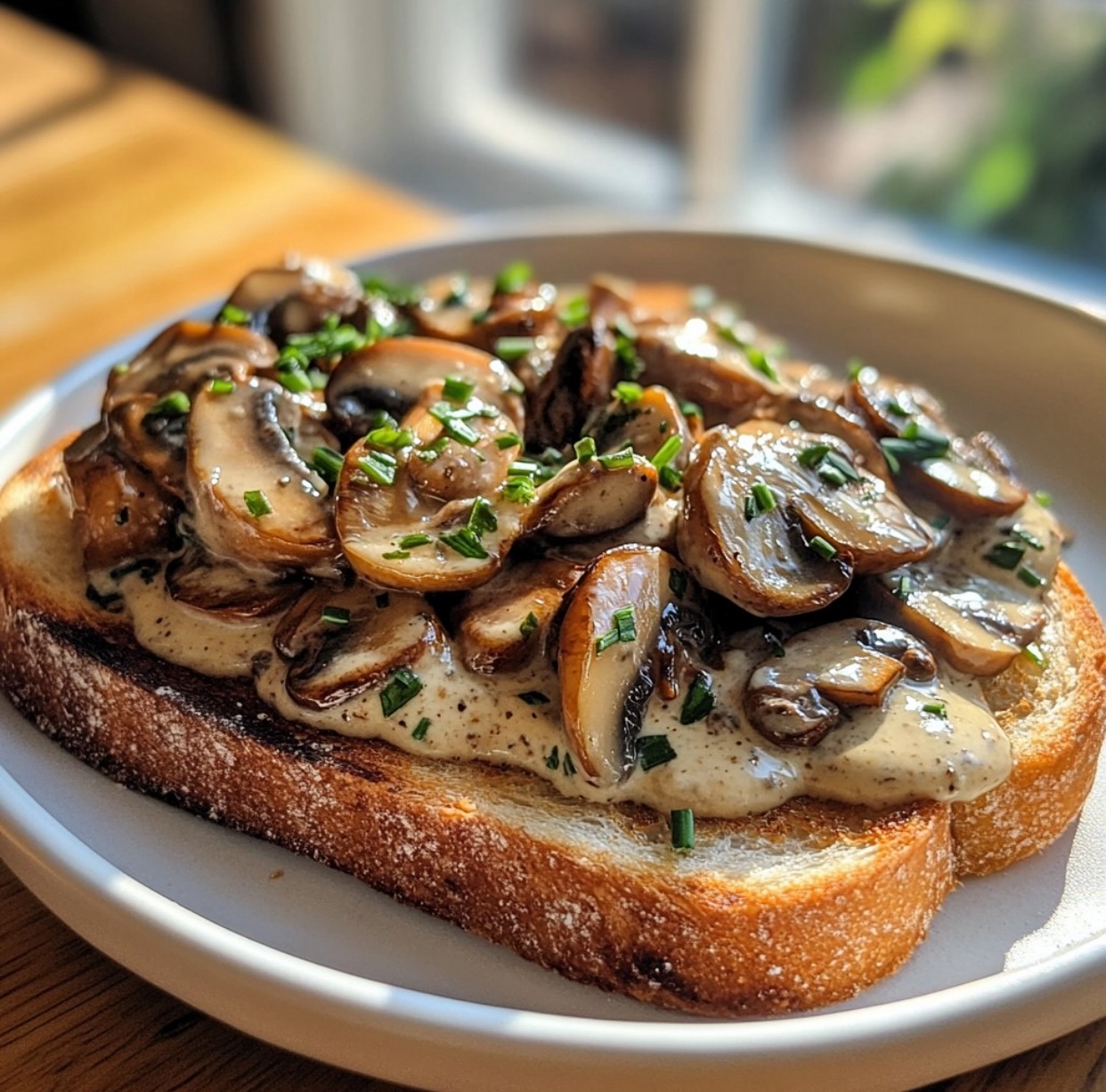 Vegan Mushrooms on Toast