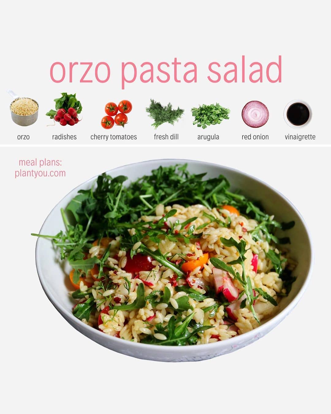 Easy Spring Orzo Pasta Salad