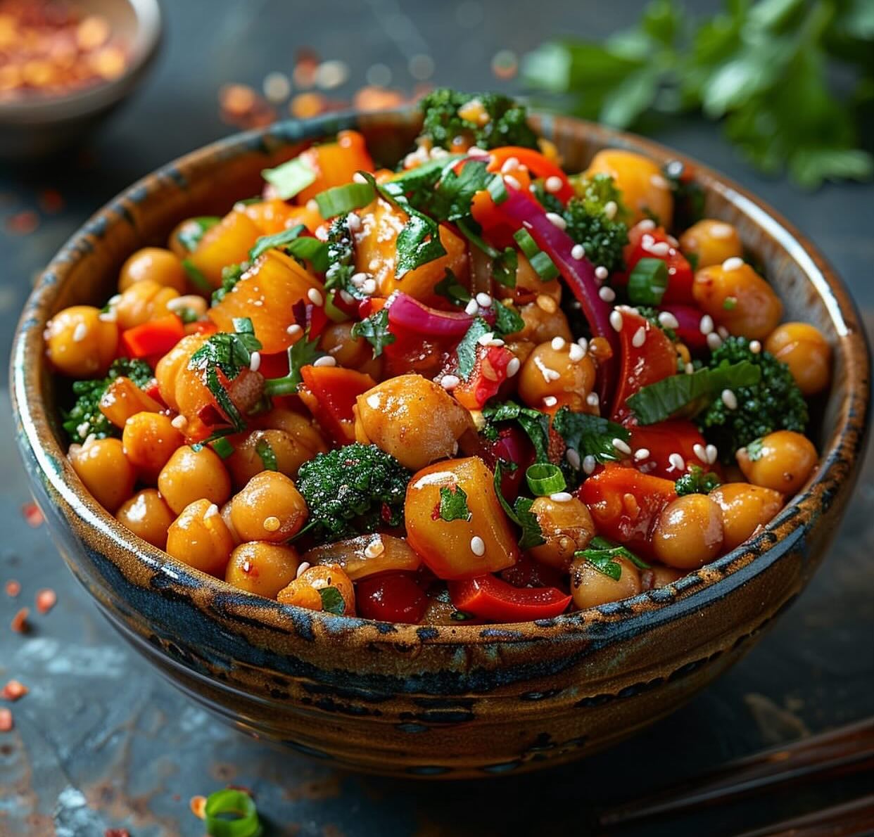 Easy Vegan Chickpea Stir-Fry