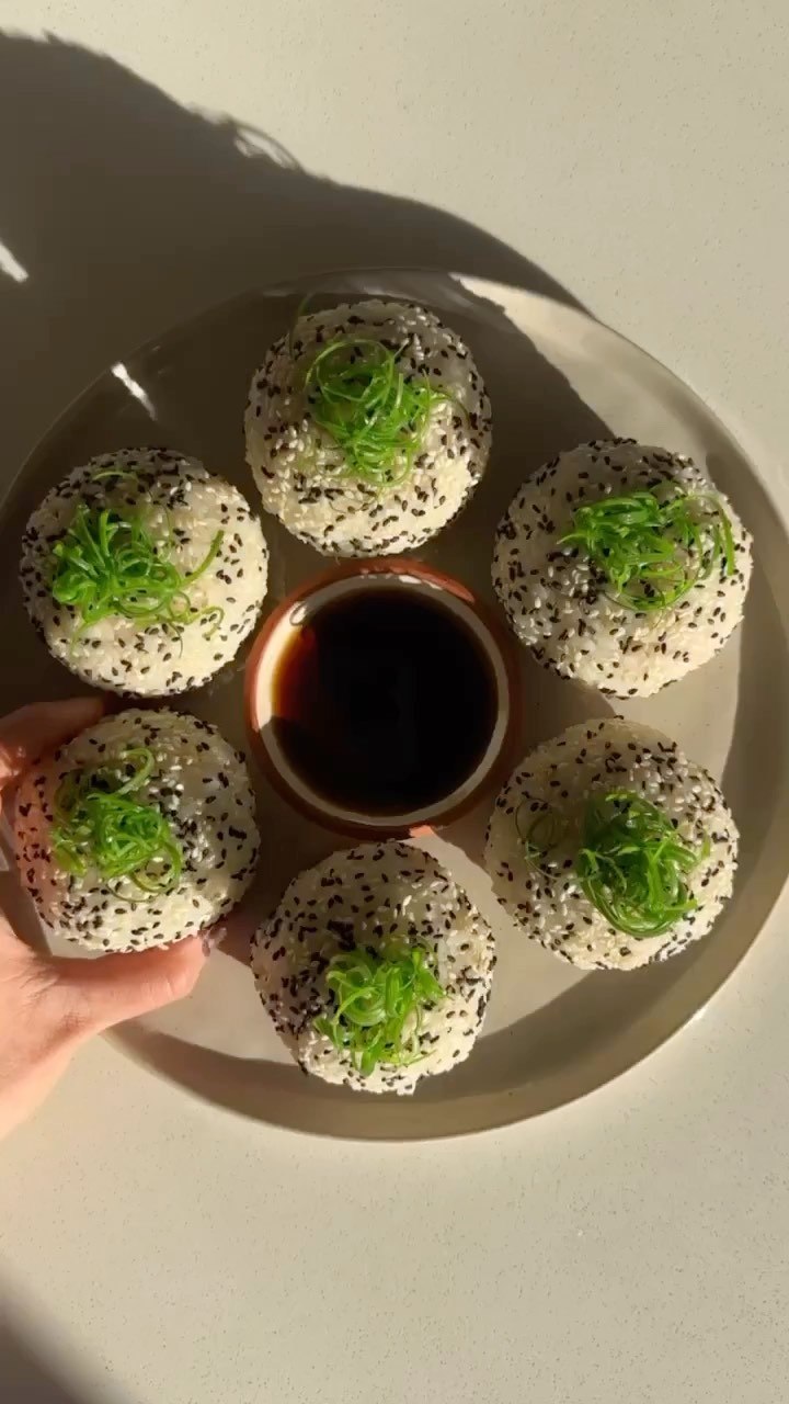 Vegan Sushi Balls with Chickpea Tuna