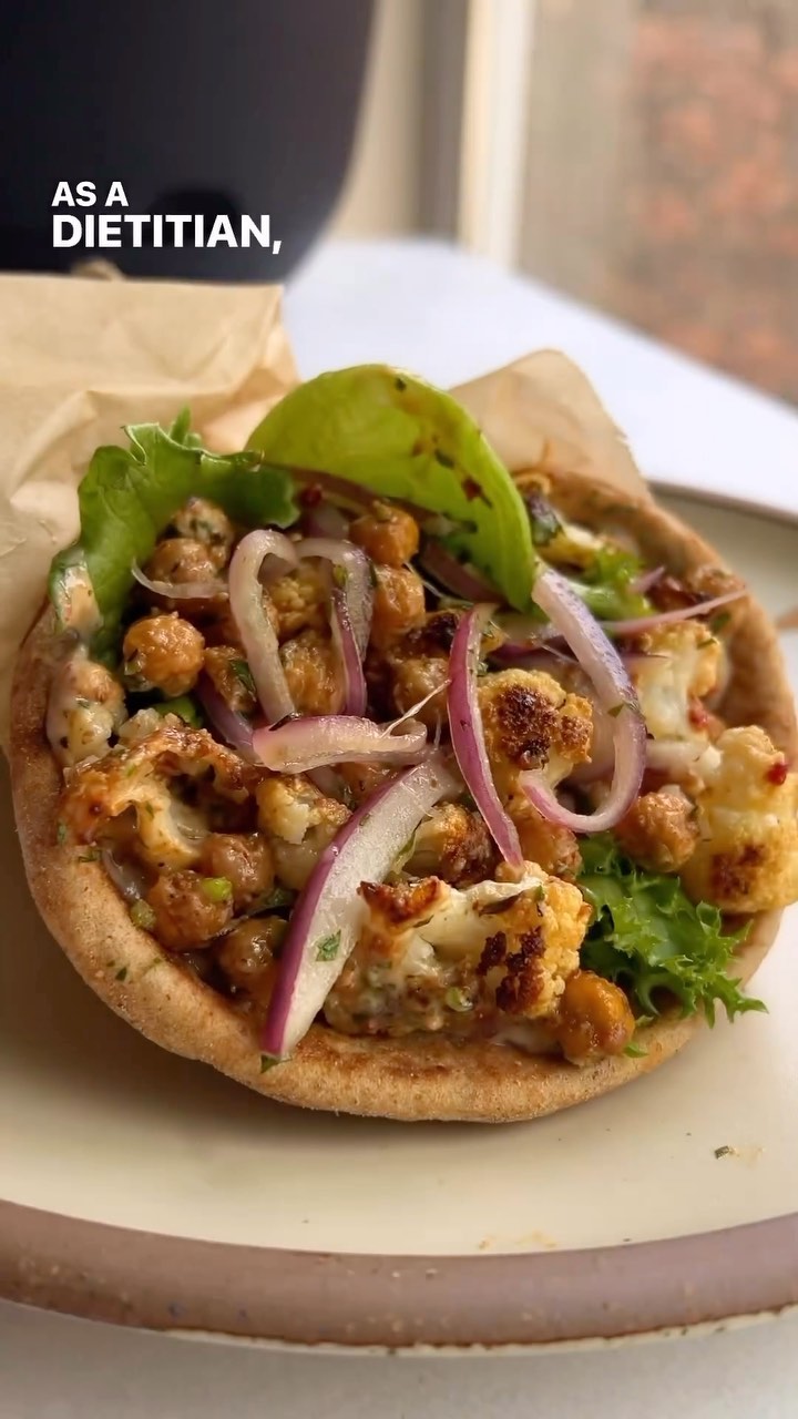 Chili Lime Chickpea Cauliflower Wrap