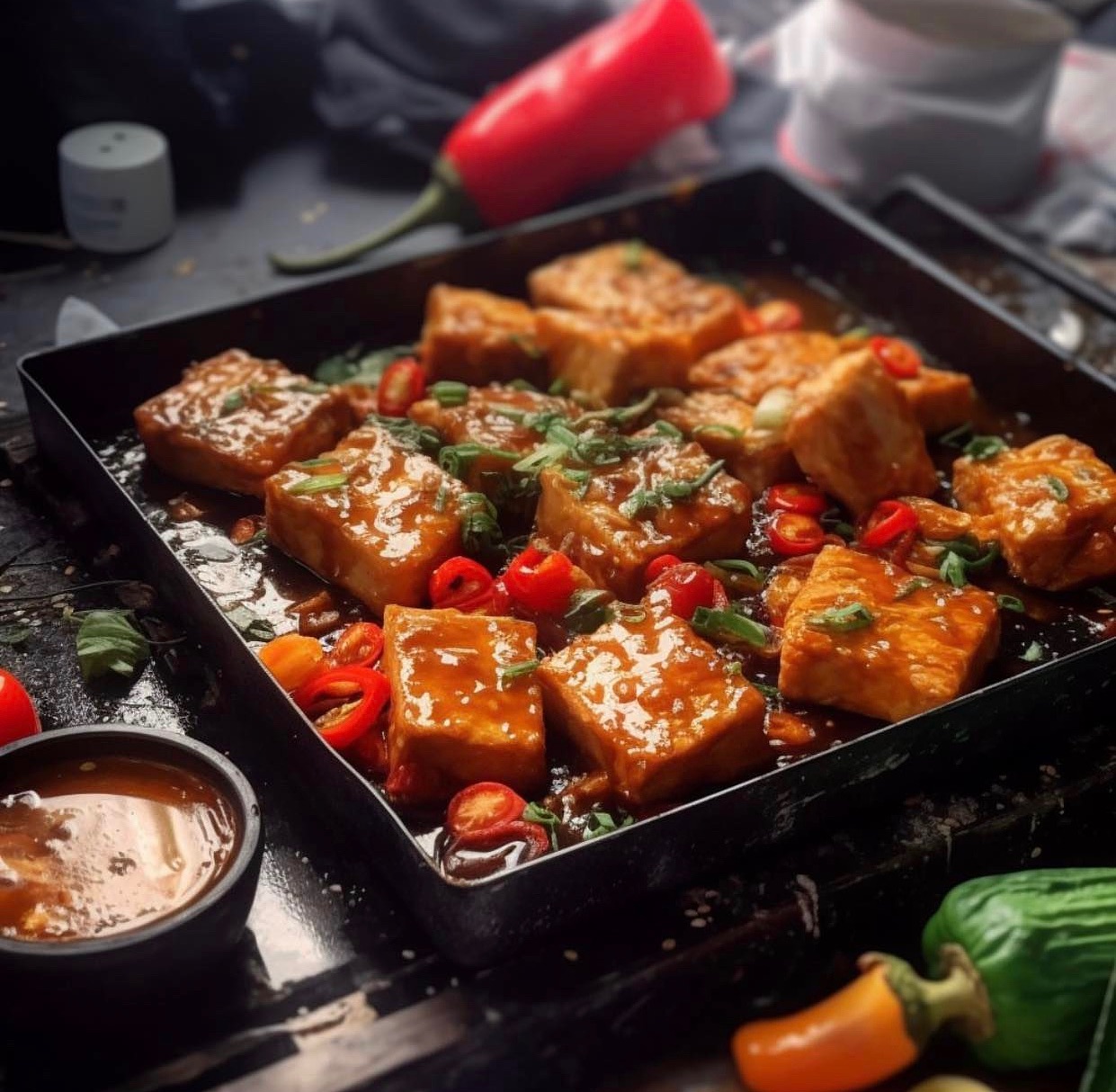 Savory Vegan Teriyaki Tofu