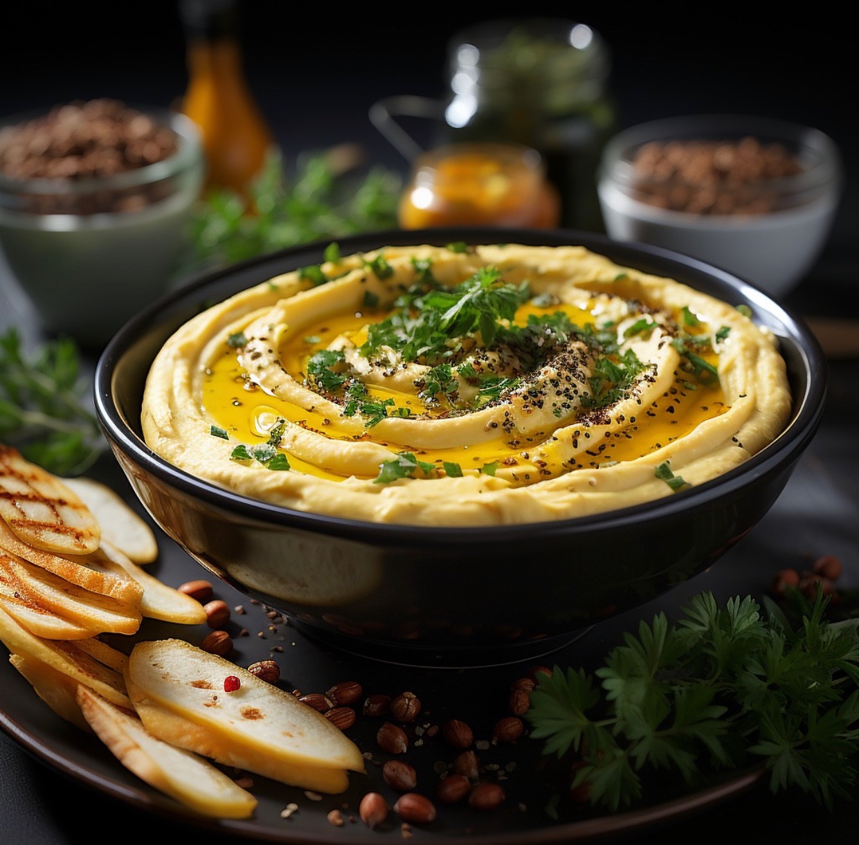 Vegan Butternut Squash Hummus Dip