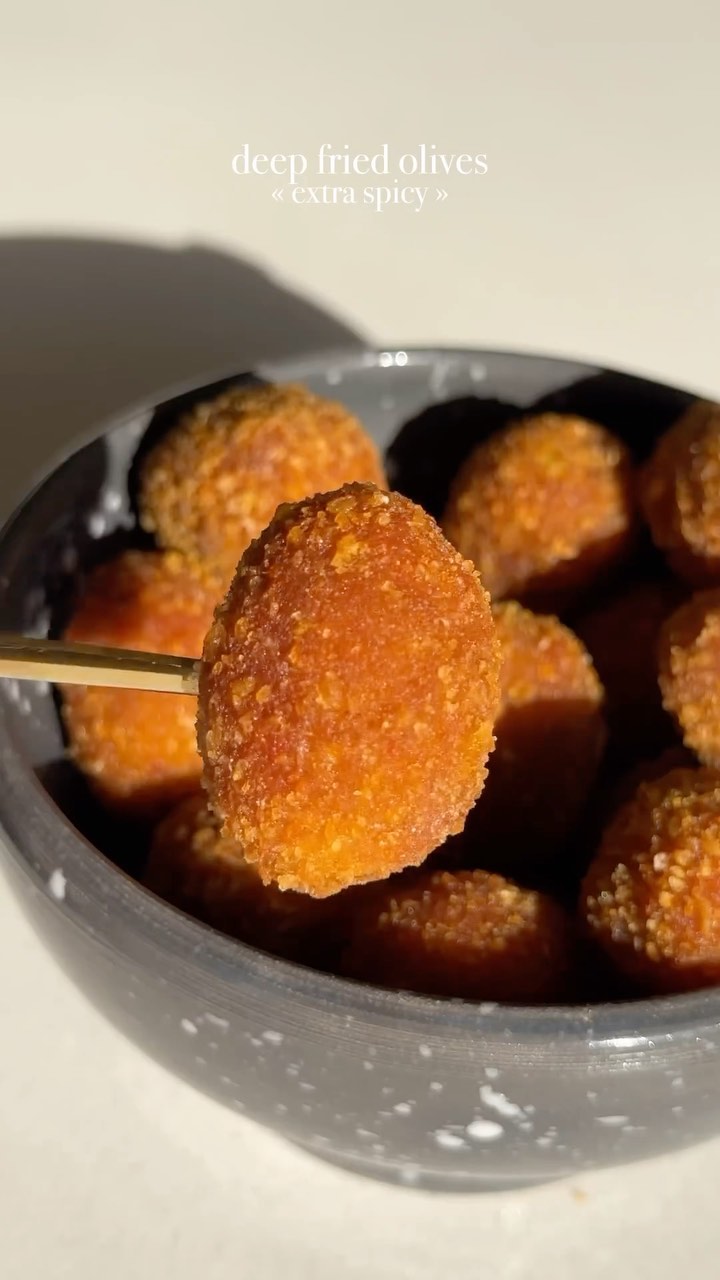 Crispy Fried Stuffed Olives