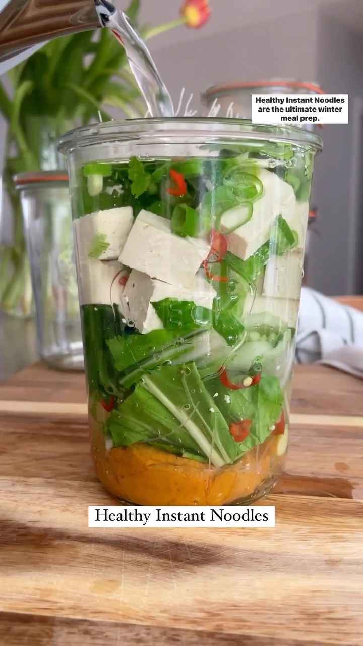 Healthy Instant Noodle Peanut Soup