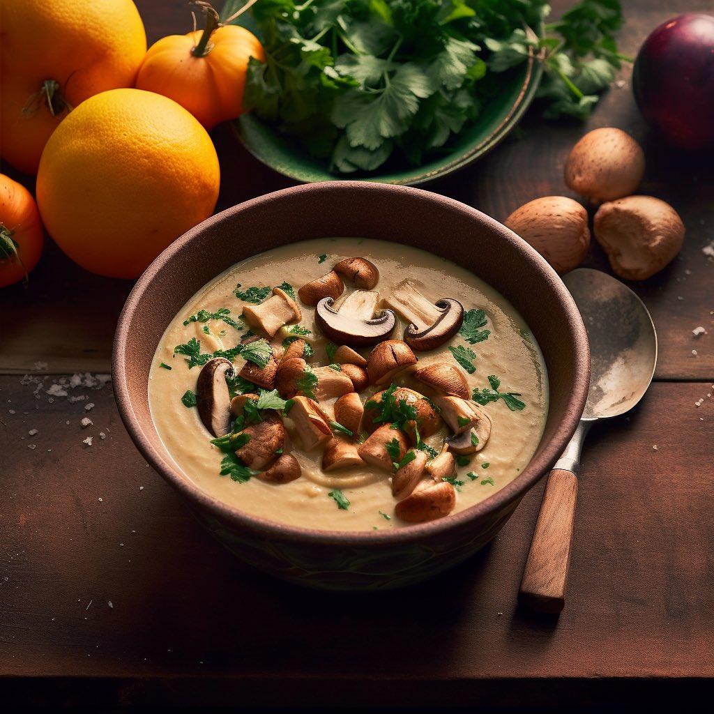 Vegan Creamy Mushroom Soup