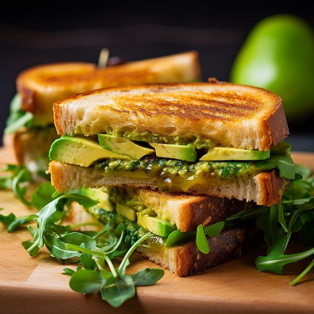 Vegan Grilled Cheese and Avocado Sandwiches