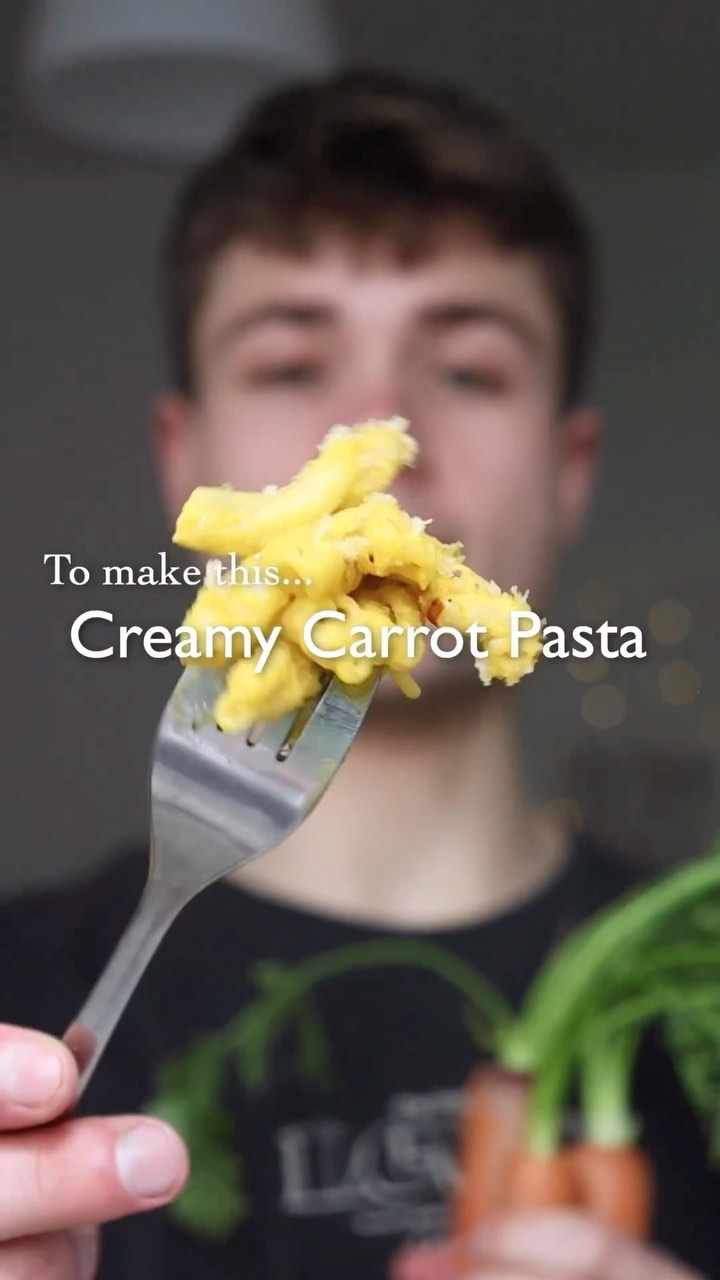 Creamy Carrot Pasta with Gremolata