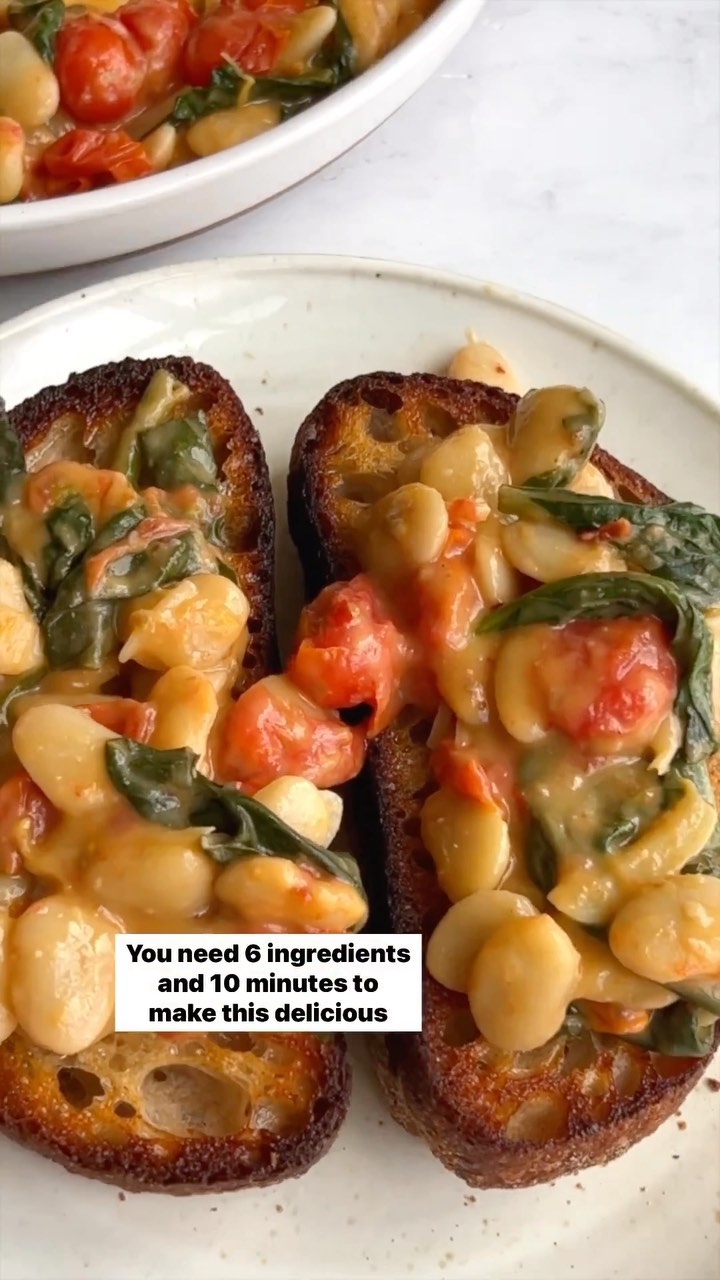 Vegan Creamy Butter Beans with Spinach