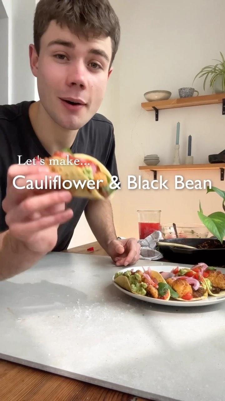 Cauliflower and Black Bean Tacos