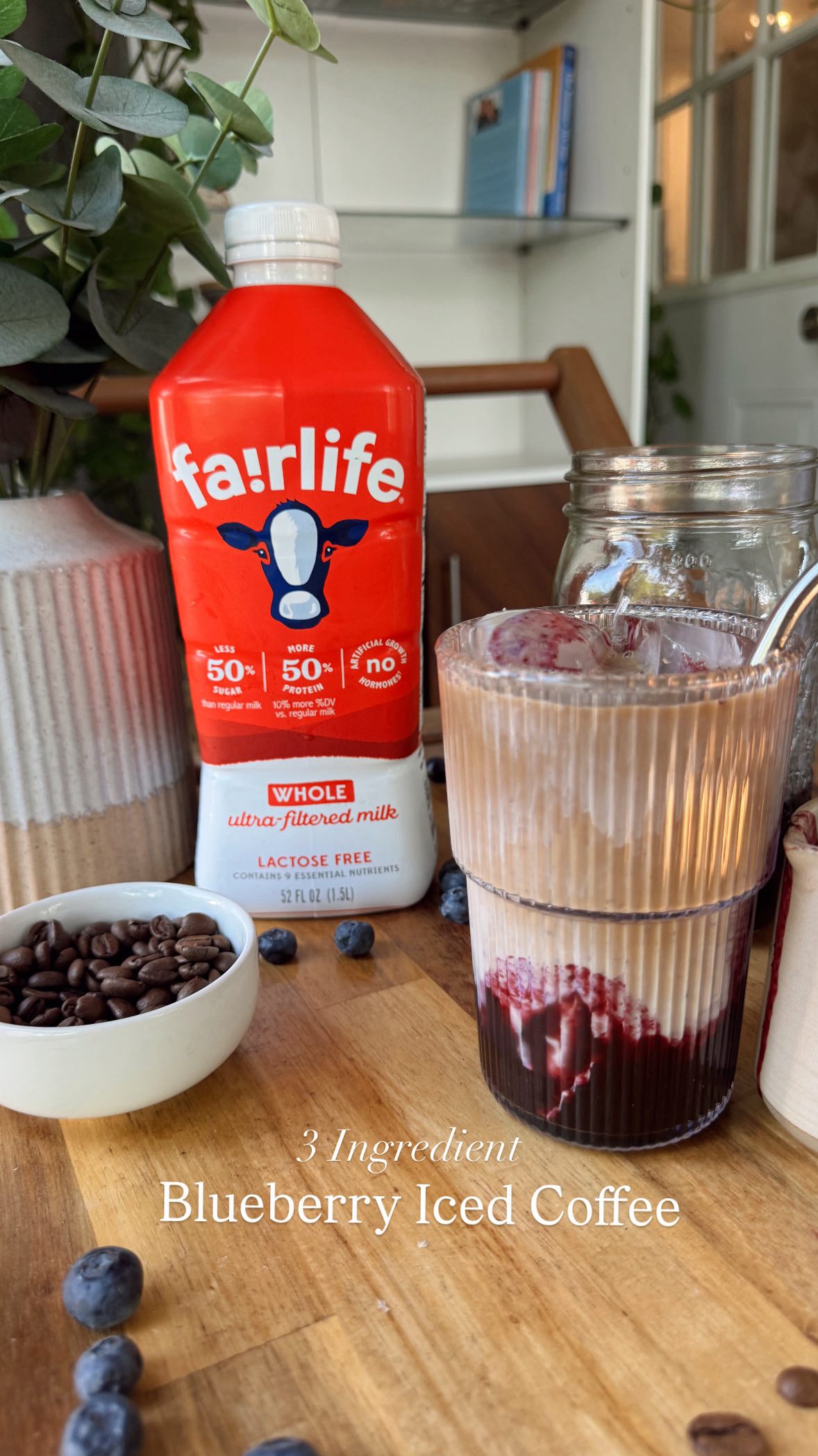 Blueberry Iced Coffee Drink