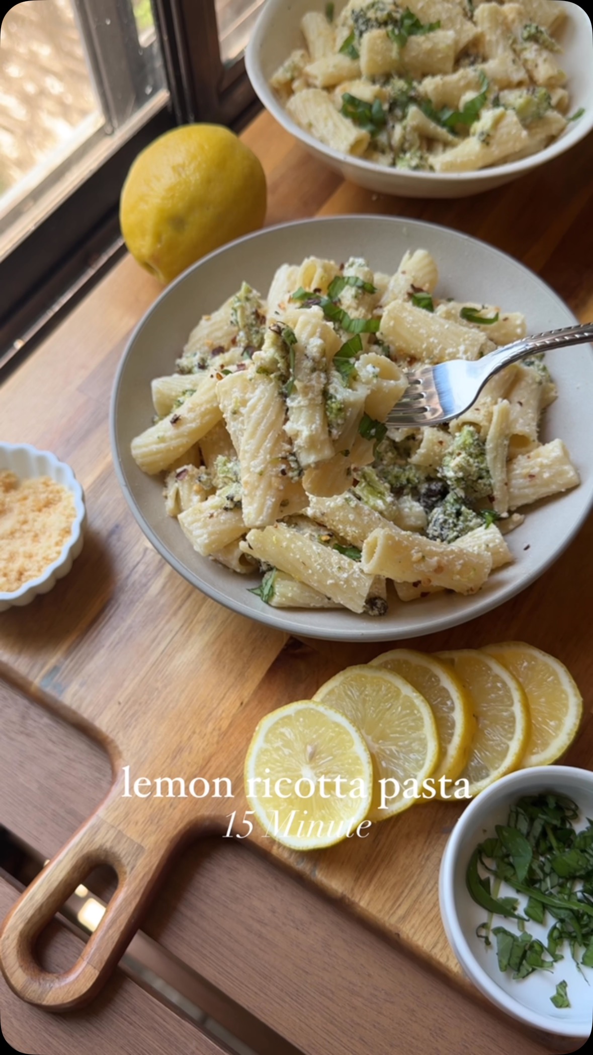 15-Minute Lemon Ricotta Pasta