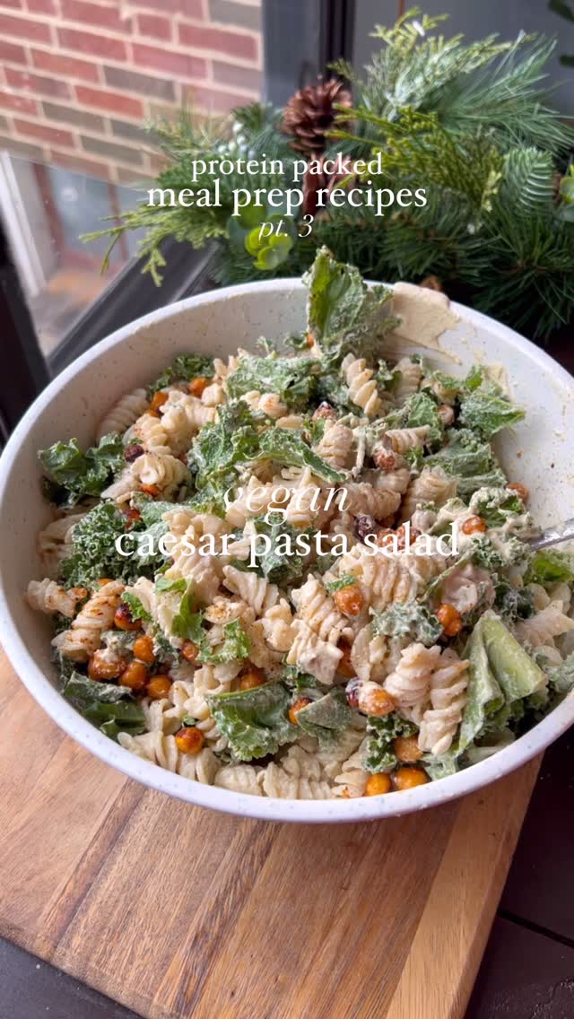 Vegan Caesar Pasta Salad
