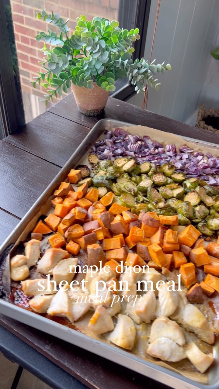 Maple Dijon Chicken Sheet Pan Dinner