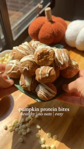 No-Oat Vegan Pumpkin Protein Bites