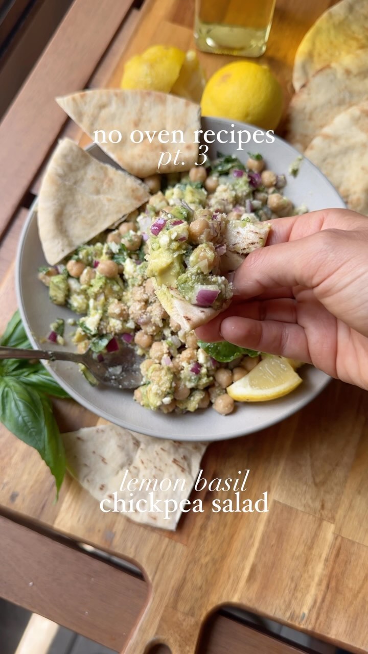 Lemon Basil Chickpea Salad